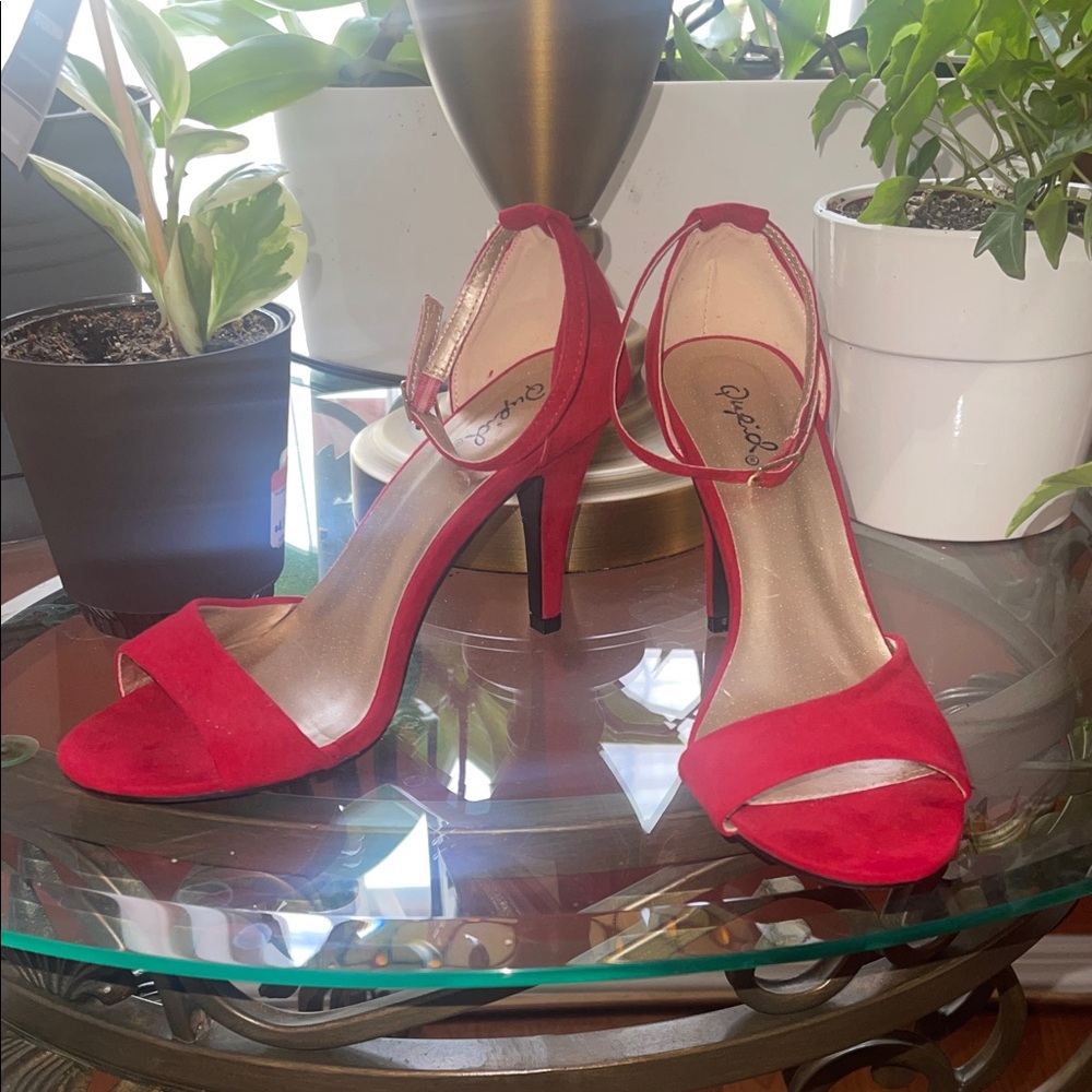 Elegant Red Women's Heels